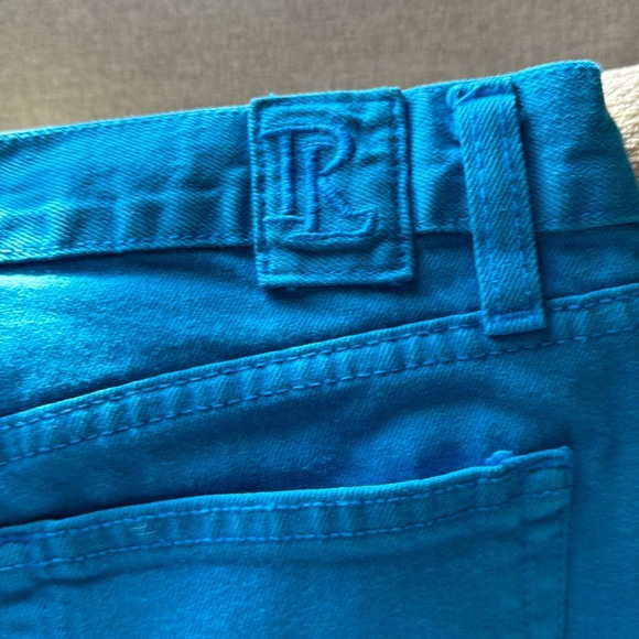 RALPH LAUREN Jean short skirt wash turquoise size 27 NWT - Picture 7 of 12